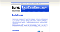 Desktop Screenshot of burkspumpsupply.com